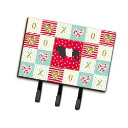6 x 2 x 9 in. Belted Galloway Cow Love Leash or Key Holder
