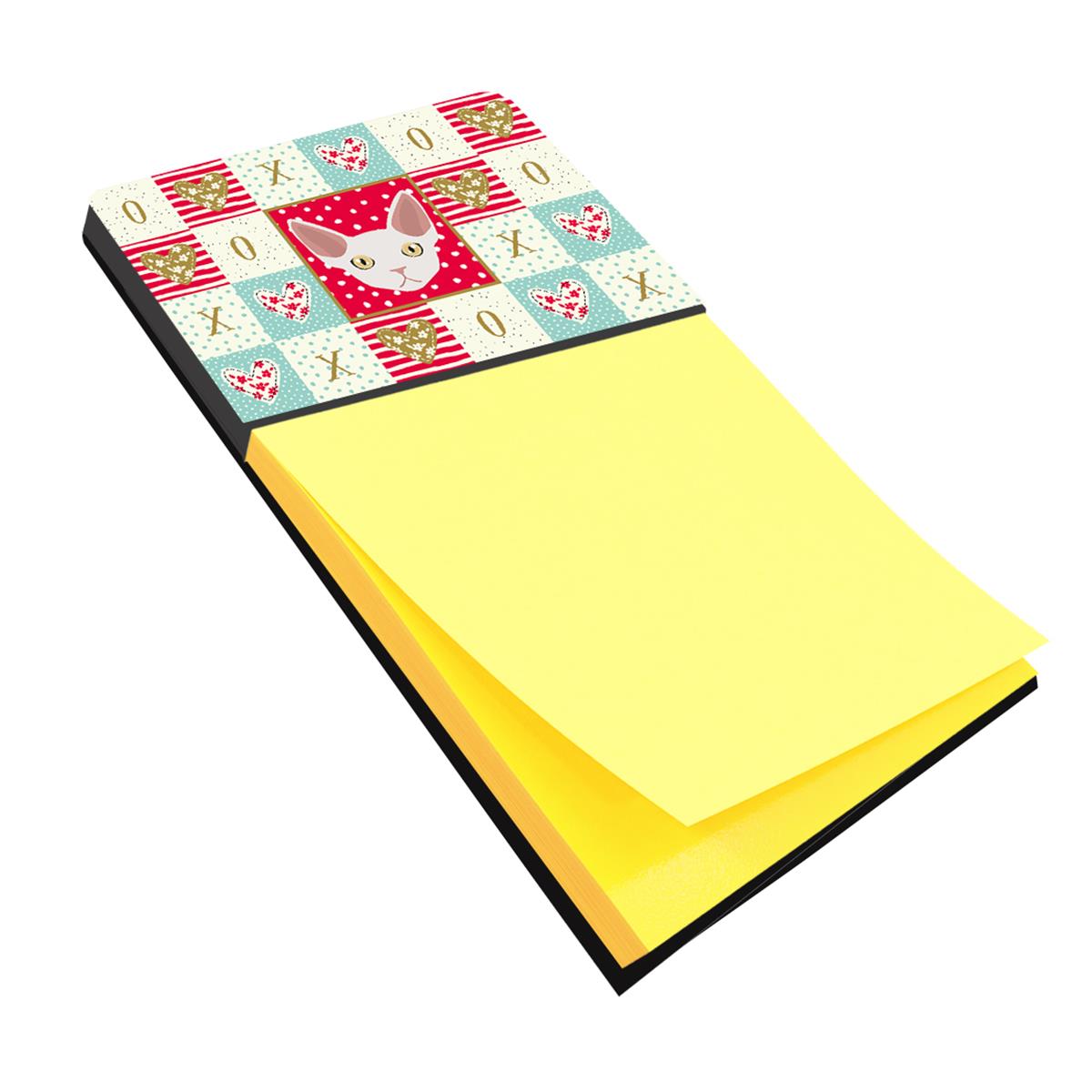 CK5110SN 3 x 3 in. Devon Rex Cat Love Sticky Note Holder