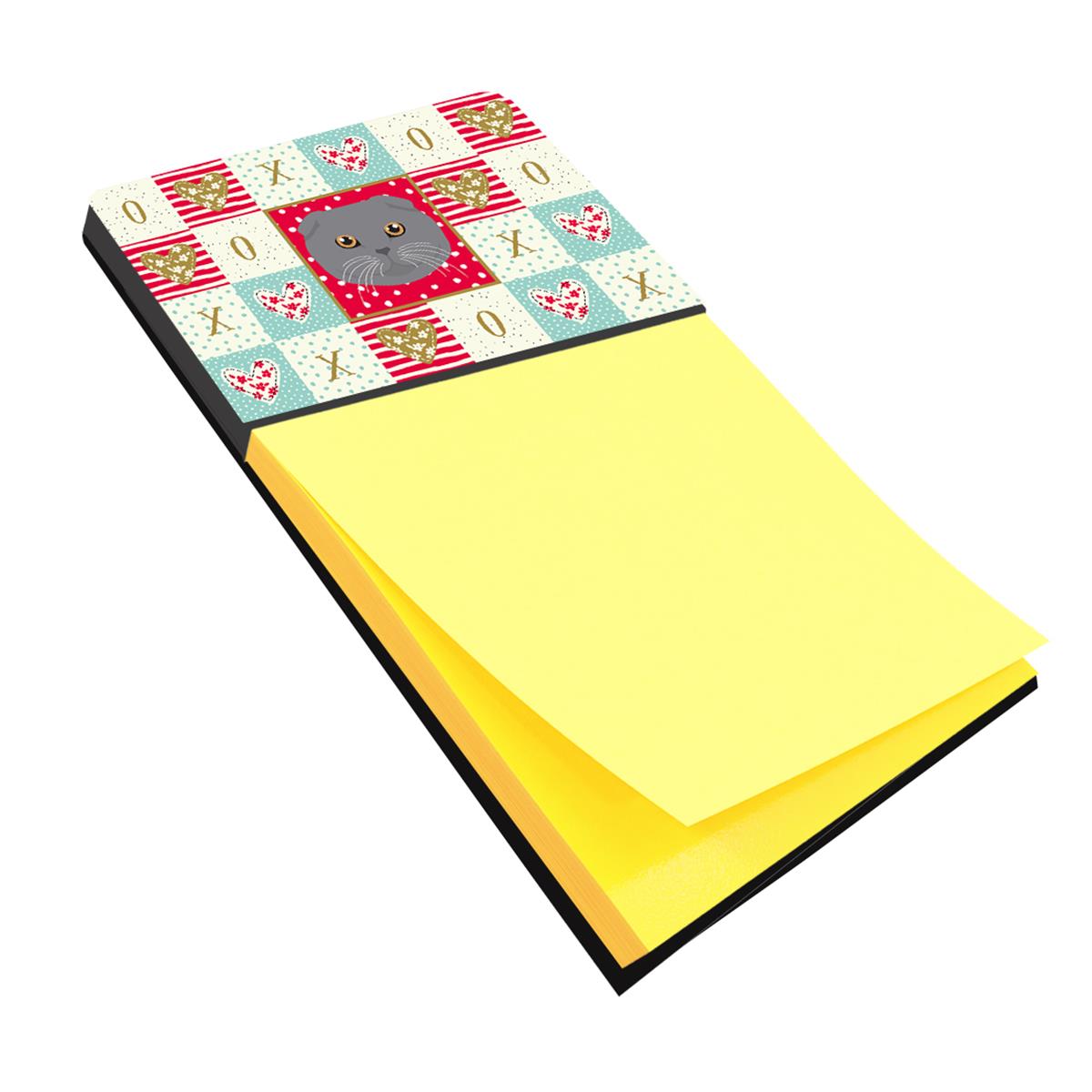 CK5158SN 3 x 3 in. Scottish Fold Cat Love Sticky Note Holder