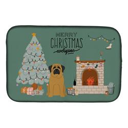 14 x 21 in. Mastiff Christmas Everyone Dish Drying Mat