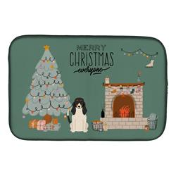 14 x 21 in. Swiss Hound Christmas Everyone Dish Drying Mat