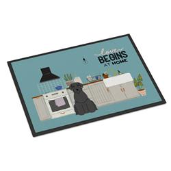 CK7770JMAT 24 x 36 in. Giant Schnauzer Kitchen Scene Indoor or Outdoor Mat