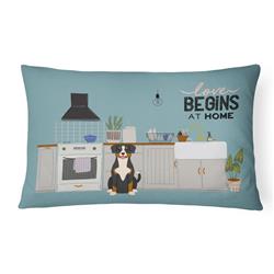 12 x 3 x 16 in. Entlebucher Kitchen Scene Canvas Fabric Decorative Pillow