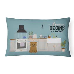 12 x 3 x 16 in. Tan Glen of Imal Kitchen Scene Canvas Fabric Decorative Pillow