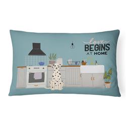 12 x 3 x 16 in. Dalmatian Kitchen Scene Canvas Fabric Decorative Pillow