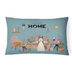 CK7870PW1216 12 x 3 x 16 in. West Siberian Laika Spitz Sweet Home Canvas Fabric Decorative Pillow