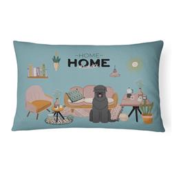 CK7871PW1216 12 x 3 x 16 in. Black Russian Terrier Sweet Home Canvas Fabric Decorative Pillow