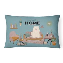 CK7875PW1216 12 x 3 x 16 in. Samoyed Sweet Home Canvas Fabric Decorative Pillow