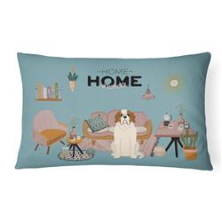 CK7880PW1216 12 x 3 x 16 in. Saint Bernard Sweet Home Canvas Fabric Decorative Pillow