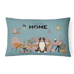 CK7881PW1216 12 x 3 x 16 in. Bernese Mountain Dog Sweet Home Canvas Fabric Decorative Pillow