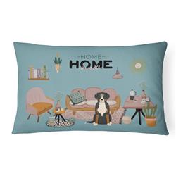 CK7882PW1216 12 x 3 x 16 in. Greater Swiss Mountain Dog Sweet Home Canvas Fabric Decorative Pillow