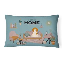 CK7885PW1216 12 x 3 x 16 in. Tricolor Beagle Sweet Home Canvas Fabric Decorative Pillow