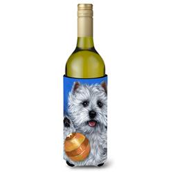 Picture of Carolines Treasures PPP3223LITERK 24 oz Westie Play Ball Wine Bottle Hugger
