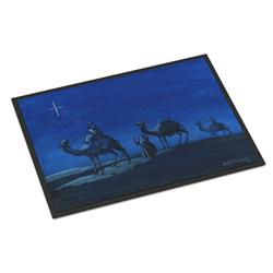 24 x 36 in. Wise Men in Blue Indoor or Outdoor Mat