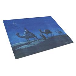 Wise Men in Blue Glass Cutting Board - Large