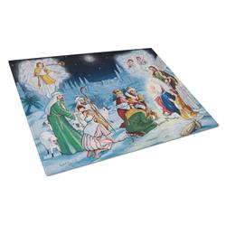 Nativity Born in Bethlehem Glass Cutting Board - Large
