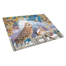 Short-Eared Owl in the Churchyard Glass Cutting Board - Large