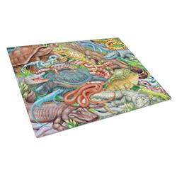 Scales & Tails, Snakes, Turtle, Reptiles Glass Cutting Board - Large
