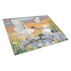 Sacred Ibis Glass Cutting Board - Large