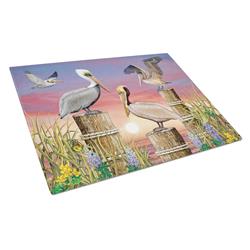 Pelicans Glass Cutting Board - Large