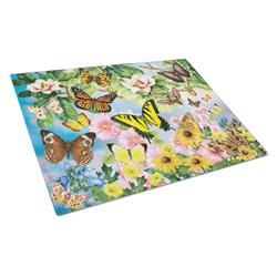 North American Butterflies Glass Cutting Board - Large