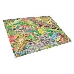 Lizard Jungle Glass Cutting Board - Large