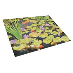 Koi Pond II Glass Cutting Board - Large