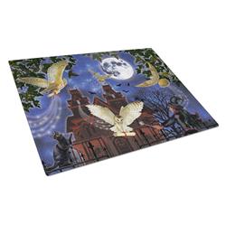 Halloween Owl Express Glass Cutting Board - Large