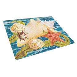 Conch Starfish & Cockle II Glass Cutting Board - Large