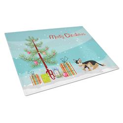 Munchkin Cat Merry Christmas Glass Cutting Board - Large