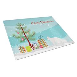 Oregon Rex No.2 Cat Merry Christmas Glass Cutting Board - Large