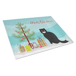 Foldex Exotic Fold No.2 Cat Merry Christmas Glass Cutting Board - Large
