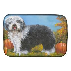 Picture of Carolines Treasures PPP3265DDM 14 x 21 in. Old English Sheepdog Ocotoberfest Dish Drying Mat