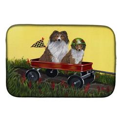 Picture of Carolines Treasures PPP3272DDM 14 x 21 in. Sheltie Sheepdog Express Dish Drying Mat