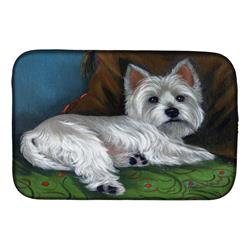 Picture of Carolines Treasures PPP3287DDM 14 x 21 in. Westie Wake Up Dish Drying Mat