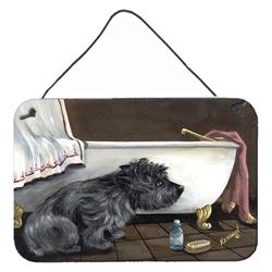 8 x 12 in. Cairn Terrier Bath Time Wall or Door Hanging Prints