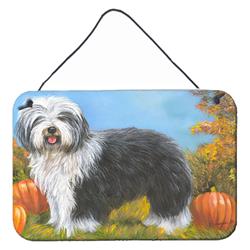 PPP3265DS812 8 x 12 in. Old English Sheepdog Ocotoberfest Wall or Door Hanging Prints