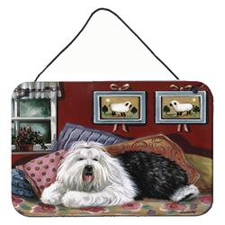 PPP3266DS812 8 x 12 in. Old English Sheepdog Sweet Dreams Wall or Door Hanging Prints