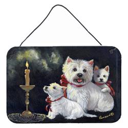 8 x 12 in. Westie Westies Aglow Wall or Door Hanging Prints
