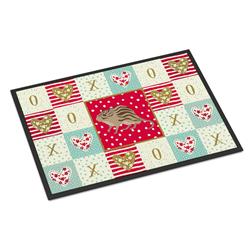 18 x 27 in. Zebra Mouse Love Indoor or Outdoor Mat