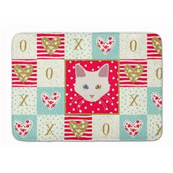 19 x 27 in. Goddess Giant Cat Love Machine Washable Memory Foam Mat