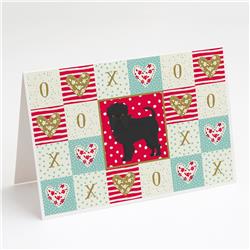 Affenpinscher No.2 Love Greeting Cards & Envelopes, Pack of 8