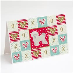 Bichon Frise No.2 Love Greeting Cards & Envelopes, Pack of 8