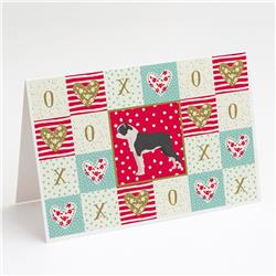 Boston Terrier Love Greeting Cards & Envelopes - Pack of 8