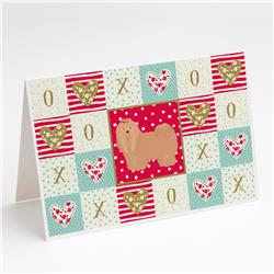 Lhasa Apso No.1 Love Greeting Cards & Envelopes - Pack of 8