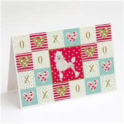 Poodle Love Greeting Cards & Envelopes - Pack of 8