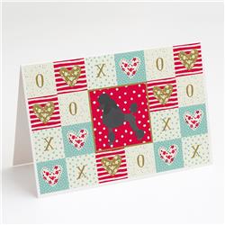Standard Poodle Love Greeting Cards & Envelopes - Pack of 8