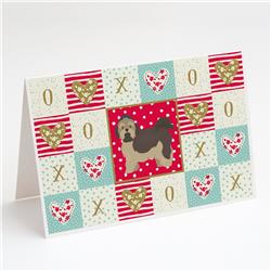 Russian Lapdog Love Greeting Cards & Envelopes - Pack of 8