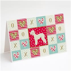 Bedlington Terrier Love Greeting Cards & Envelopes - Pack of 8