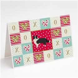 Border Collie Love Greeting Cards & Envelopes - Pack of 8
